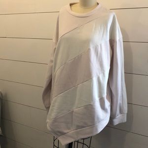 Pink Asymmetrical Sweatshirt